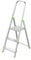 Keroppa, Escalera de Tijera Plegable, Marca Española. Escalera de Aluminio, 3 peldaños, con Gancho de Pared, Multiusos, Antideslizante, Ligera y Resistente, Escalera Doméstica, Fácil Transporte