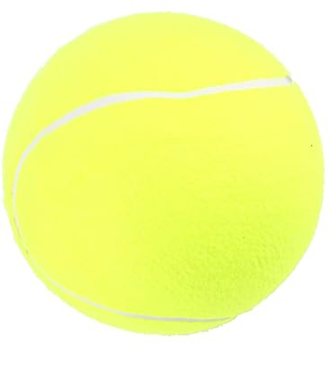 Cyrank Großer Tennisball für Hunde, 9.5 übergroßer riesiger Tennisball Aufblasbarer Hund Spielzeug Ball Aufblasbarer riesiger Tennisball für kleine/mittlere/große Hunde für Outdoor Sport