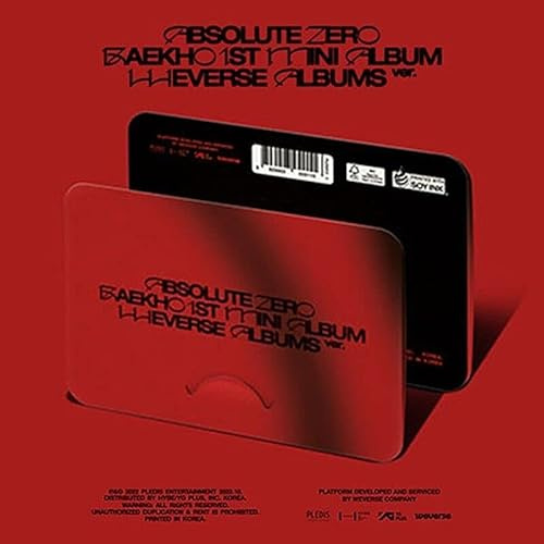 (WEVERSE ALBUM Ver.-Not Audio CD!) NU'EST BAEKHO ABSOLUTE ZERO 1st Mini Album K-POP SEALED