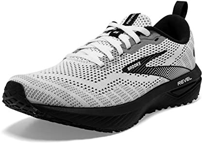 Brooks Women's Revel 6 Sneaker, 7.5 UK White/Black