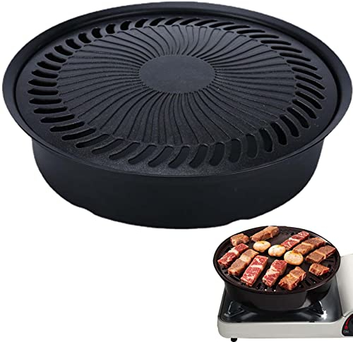 ZCSXK Sartén a la Parrilla Coreana - Sartén Antiadherente para Barbacoa Coreana para Estufa,Estufa para Interior y Exterior, Fiesta en la Playa, Camping, Barbacoa, Parrilla