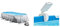 Intex 26796 Piscina Ovale, Grigio, 503 x 274 x 122 cm, 13365 L & Spruzzatore per piscina a LED multicolore - Spruzzatore LED multicolore - Per piscine a prisma e ultra telaio, bianco