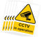 RDLCAR CCTV In Operation Signs 1mm Rigid PVC Pack of 5 Signage Durable 200mm x 300mm Security Warning Signs Outdoor