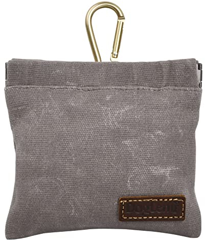 Orenge Leckerlibeutel für Hunde Tragbare Futterbeutel für Hunde Hundeleckerli-Tasche für Freihändiges Wasserfest Hunde Leckerlitasche mit Clip Schnalle Hundesnackbeutel mit Automatikschalter (Grau)