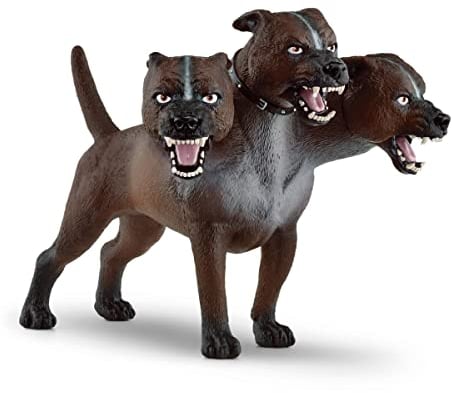 SCHLEICH Harry Potter | Fluffy 14908 | dreiköpfiger Hund mit beweglichem Kiefer | detailreiche Harry Potter Figur für Sammlung & Deko | tolles Geschenk für Fans & Kinder | 17 x 5 x 13 cm