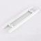 KEppd Push-Pull-Einfahrtstor, rundes Rohr, zweiseitiger Griff, Edelstahl, Innenschiebegriff für Scheunentore, weiß (Color : White, Size : 50x30cm)