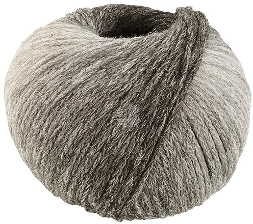 LANA GROSSA Cool Merino Degrade | Leichtes Kettengarn aus klassischer Merinowolle | Handstrickgarn aus 90% Schurwolle (Merino) & 10% Polyamid | 50g Wolle zum Stricken & Häkeln | 150m Garn FB 304