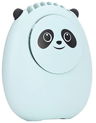 Topyond Mini Handventilator,Wiederaufladbarer USB für Sommer,Süßer Bär USB-Ventilator Persönlicher Ventilator, Leiser, Flügelloser Mini-Handventilator Mit Trageband Für Reisen, Büro,Outdoor(Blau)