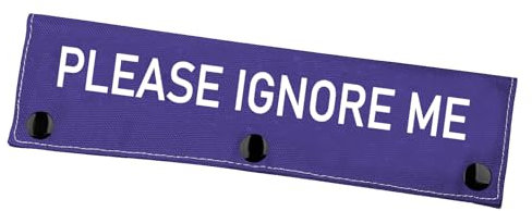 Manchon de laisse pour chien avec inscription « Please Ignore Me Alert »