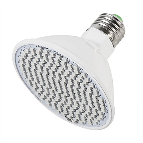 Dioche Pflanzenlampe,Wachstumslampe Pflanzenwachstumslampen 24W 200-LED-Pflanzenwachstumslicht E27 Hydrokultur-Blumen-Gemüse-Wachstumslampen 85~265V