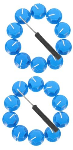 TOYANDONA 2 Sätze Potentiometerknopf Gitarren-Pickup-Schalter E-Gitarren-Verstärker Bassgitarre Gitarren-Volumenkappen Gitarren-Lautstärkekappen aus Kunststoff Haupt Zubehör Schalterknopf