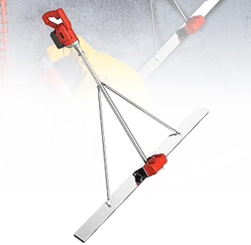 Beton -Finish -Werkzeug mit Estriche, Beton -Estrich -Vibrationskit mit 1 Batterieantrieb, 6000 U/min/min 150 cm Klinge, elektrischer kabelloser Estrich -Zementoberfläche Smootherer Finisher, 1,5 m