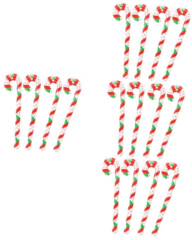 POPETPOP 16 Stück Weihnachts Gehstock Für Ältere Menschen Kreative Zuckerstangen Tragbare Zuckerstangen Luftballons Süßigkeiten Luftballons Dekorationen Für Zuhause Weihnachtsstangen