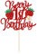 CharmBurst Erdbeere Happy Birthday Tortendeko Geburtstag Gold,Kuchendeko Geburtstag,Cupcake Topper,Happy Birthday Deko,Torten Deko Cake Topper Geburtstag,Kuchen Deko Geburtstag