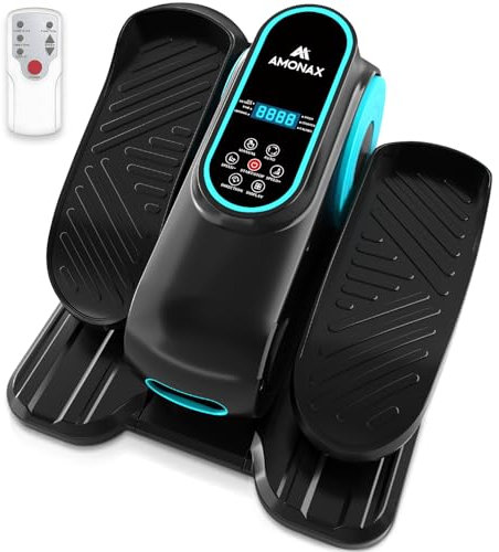 Amonax Electric Elliptical Trainer, Mini Crosstrainer, Motorisiert Beintrainer Im Sitzen Für Senioren, Cardio Heimtrainer Unter Dem Schreibtisch, Sitzendes Pedal Exerciser Cross Trainer