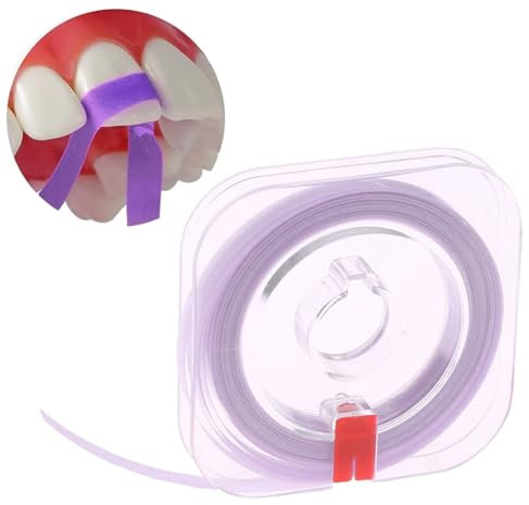 WeddHuis Carta Vetrata per Denti - Strisce Sbiancanti e Lucidatura Dentale,per Levigatura,Pulizia e Sbiancamento dei Denti Interdentali(4mm/50μm)