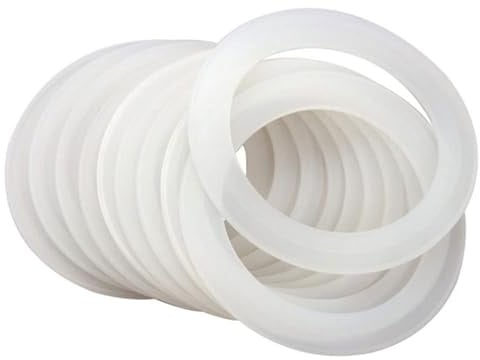 Silikondichtungs-Dichtungsringe 70mm, 10St Wiederverwendbare Silikondichtungen Luftdichte Gummidichtungen Aufbewahrungsdeckel Dichtungsringe, für auslaufsichere Einmachglas Kunststoffdeckel