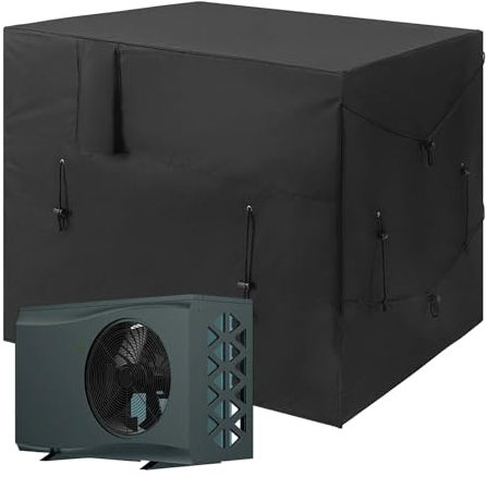 Swimming Pool Heat Pump Cover - Heat Pump Cover, Outside | Hot Tub Insulated Pump Cover, Waterproof Pool Equipment Cover, Cover for Air Conditioner Swimming Pools Heater