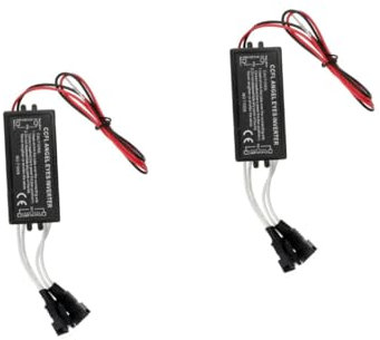 BUGUUYO 2stücke Ccfl Inverter Für Angel Eyes Ringe Überlast Und Temperaturschutz Versiegelt Gegen Kurzschluss Kompatibel Mit Aftermarket Ccfl Ringen Idealer Ersatz Für Defekte Inverter