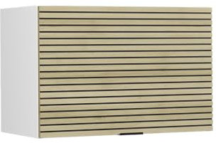 Vicco Küchenschränke Fame-Line, hängender Küchenschrank, Eiche Paneel, 60 cm Flach