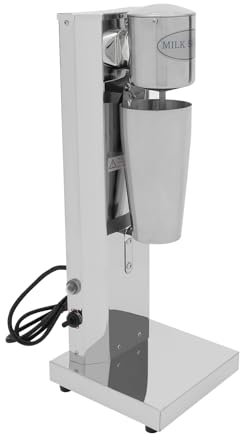 Elektrisch Milchshake Maschine, Edelstahl Standmixer, bis zu 18000 RPM, One Touch Schalter, 2 Geschwindigkeitsstufen, mit Mischbecher, für Proteinshakes Cocktail
