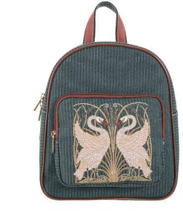 Signare Tapestry Casual Backpack Rucksack Women School Bags with Animal Design (Swan)