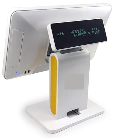 Kasse POS System 15.6 Touch Screen Kassen Mit VFD Display(dual Linien 40 Zeichen) for Retaiers Restaurant Hotel(4G 64G J1900)