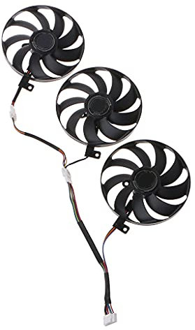 3Pcs 88MM T129215SU 7Pin VGA Fan Graphics Card Cooling Fan For ROG STRIX 2080 2080Ti Receivers Amps DVR AV Cabinet