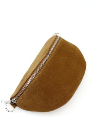 Ladies Girls Fashion Suede Effect Leather Bum/Waist Bag, Women's Sling Bag (Brown)