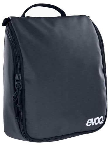 EVOC WASH Pouch Kulturtasche für den Reisealltag (Travel Organizer mit individuell platzierbaren Trennelementen, herausnehmbarer Taschenspiegel, integriertem Haken zum Aufhängen)
