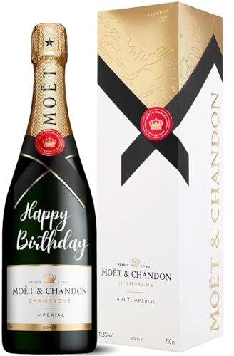 Moët & Chandon Brut Impérial Champagne, 75cl, Happy Birthday Engraved, Gift Box