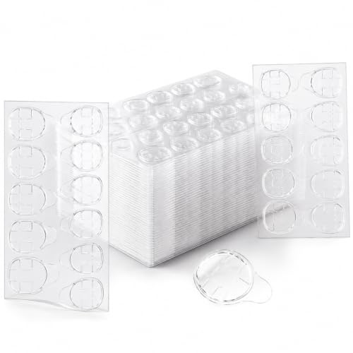 960 Stück Nagelkleber Pads Transparent Doppelseitige Gel Pads | Jelly Gel Nagel Klebepads für Press On Nails Kunstnägel Nagelsticker DIY Maniküre und Nail Art