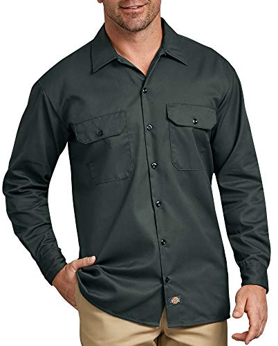 Dickies Big and Tall Herren-Langarm-Arbeitshemd