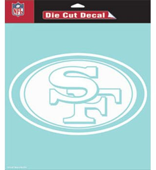 Wincraft NFL San Francisco 49ers gestanzter Aufkleber, 20,3 x 20,3 cm, Team-Farbe