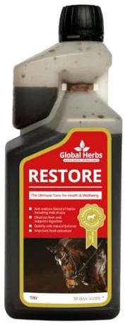 Global Herbs Restore Liquid Equine Fast-Acting Liver & Detox Support 500ml