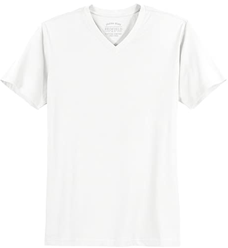Redfield T-Shirt V-Neck Quentin weiß Übergröße