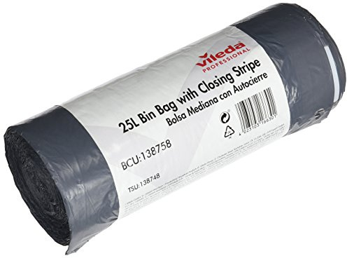Vileda 235122 - Rolle Müllbeutel mittelgroβ mit Autoverschluss, grau