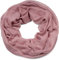 styleBREAKER Damen Loop Schal mit Glitzer Schneeflocken Print, Weicher Schlauchschal Einfarbig, Tuch 01017064, Farbe:Altrose