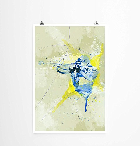 Paul Sinus Art Biathlon I 90x60cm auf Masterclass Metallic Pearl High Gloss Photo Paper