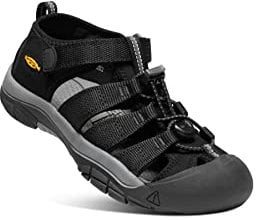 Keen Unisex Kinder Newport H2 Sandale, Schwarz (Black/Keen Yellow), 25/26 EU