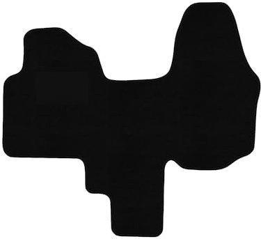 Fußmatten passend für Opel Vivaro B Typ X82 2-Sitzer (Baujahr 2014-2019), Deluxe schwarz | 1-TLG | Umrandung schwarz