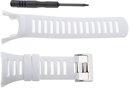 Harilla Wasserdichter Ersatzgurt Aus Silikonkautschuk Für Suunto Ambit 1/2/3 - Silber Weiss