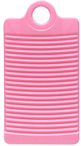 MZD - Mini tabla de lavado de plástico para camisas de niños, lima, para lavandería (rosa)