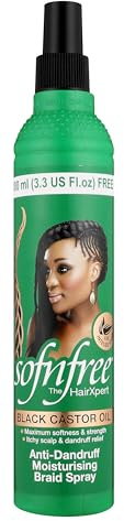Sofn'Free Black Castor Oil Anti Dandruff 3.38 Oz