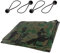 Camo Tarpaulin 5 x 8 m Waterproof Tarp Sheet - 85 GSM PE Cover with 4 Ball Bungees, Reinforced Eyelets - Heavy Duty Groundsheet for Camping, Garden, Wood, Bike, Tools, Building, Outdoor Use