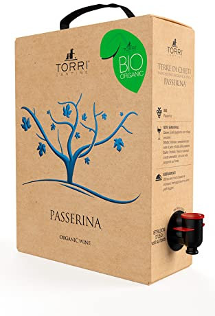 Vino bianco Bag in Box Passerina IGT Terre di Chieti Biologico 3 Litri