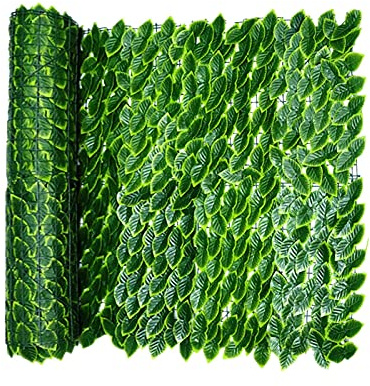 Artificial ivy hanging garland, artificial leaf fence net, green radish balcony, private screen, can be spliced, disassembled and cut, ivy