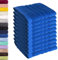 Lavea 10er Set Seiftuch 30x30 cm – Hochwertige Gästehandtücher 30x30 aus 100% Baumwolle, Frottierserie Elena – Saugstark, Waschbar und Strapazierfähig - Royalblau