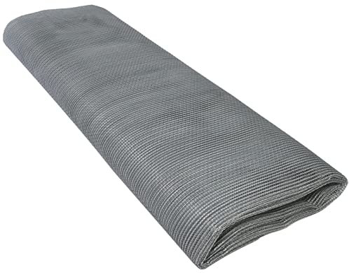 AERZETIX - C54694 - Rete maglia di protezione contro zanzare/mosche/insetti/vespe/api 80x240cm - zanzariera a rete per finestre in fibra di vetro - colore grigio