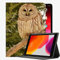 Per iPad Pro 12.9 pollici Caso 2021 2020 2018, Gufo Bird Rami in legno Custodia sottile per iPad Pro 12.9 pollici